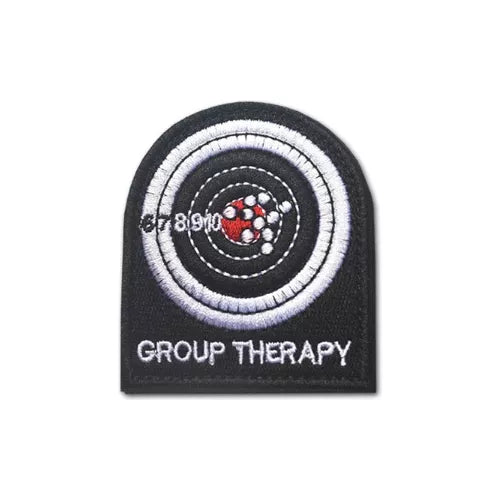 PARCHE BORDADO GROUP THERAPY 7 X 6.2CM