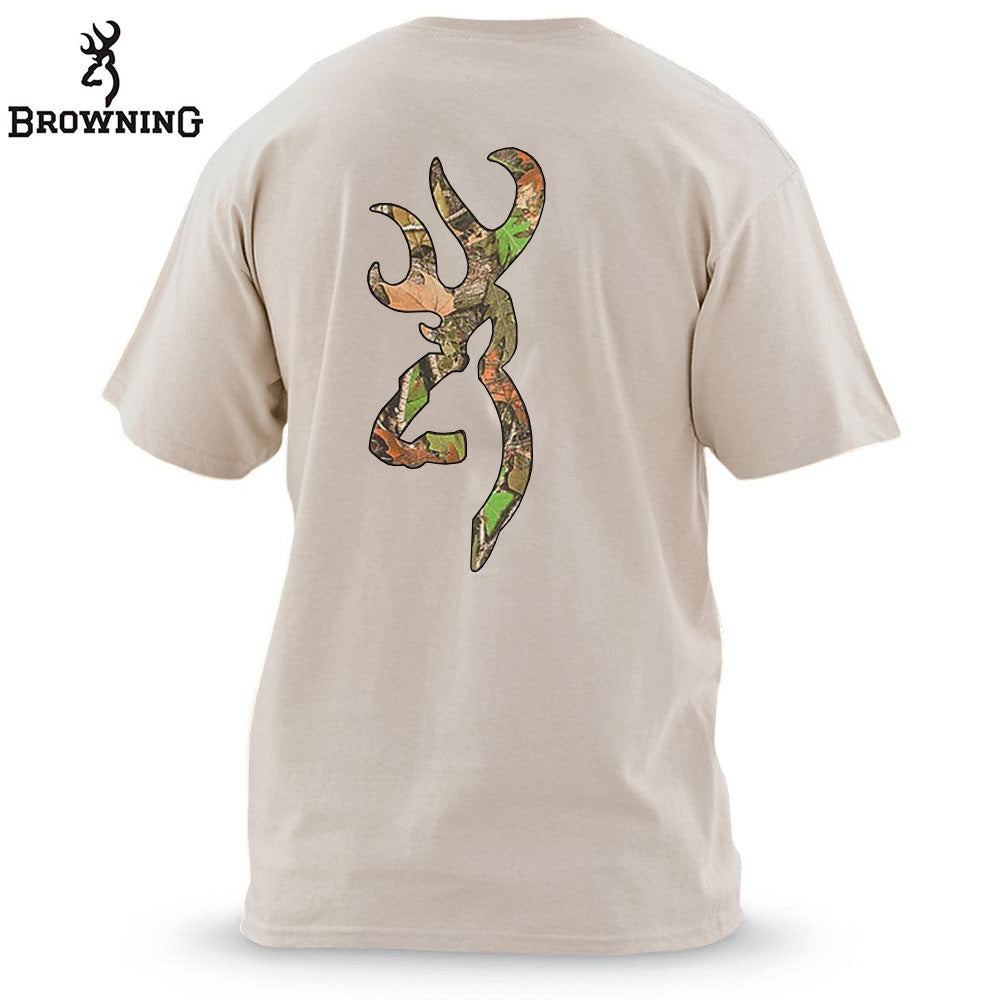 PLAYERA BROWNING Mossy Oak Khaki