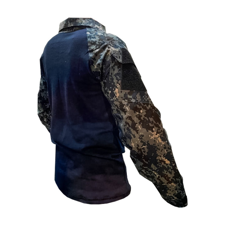 PLAYERA DE ASALTO MANGA LARGA BLUE DIGITAL