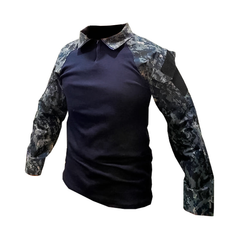 PLAYERA DE ASALTO MANGA LARGA BLUE DIGITAL