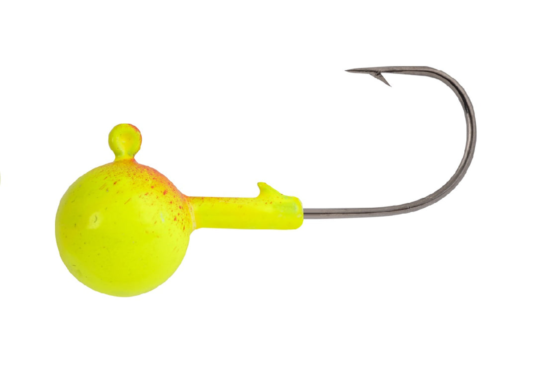 PLOMO CON AZNUELO JIG 1/4 oz CHARTREUSE con 6 Piezas