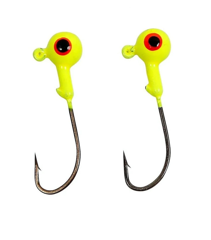 PLOMO con AZNUELO JIG 1/2 oz CHARTREUSE con 8 Piezas