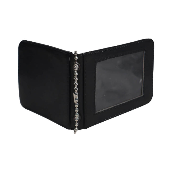 PORTA CREDENCIAL CON IMAN DE PIEL