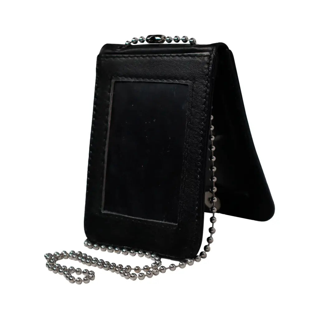 PORTA CREDENCIAL CON IMAN DE PIEL