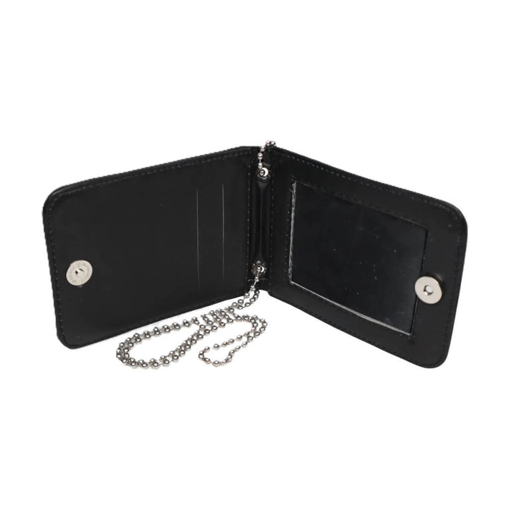 PORTA CREDENCIAL CON IMAN DE PIEL