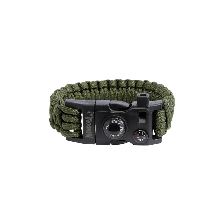 PULSERA PARACORD VERDE OLVIO CON TERMÓMETRO