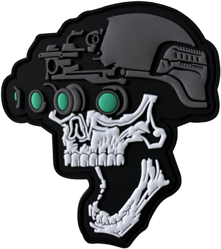 Parche Fostex Night vision skull Glowing 8CM