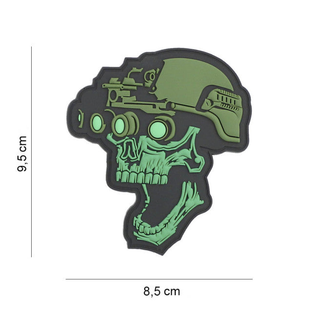 Parche Fostex Night vision skull Glowing 8CM