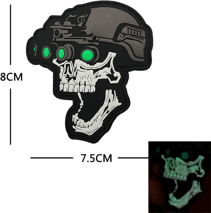 Parche Fostex Night vision skull Glowing 8CM