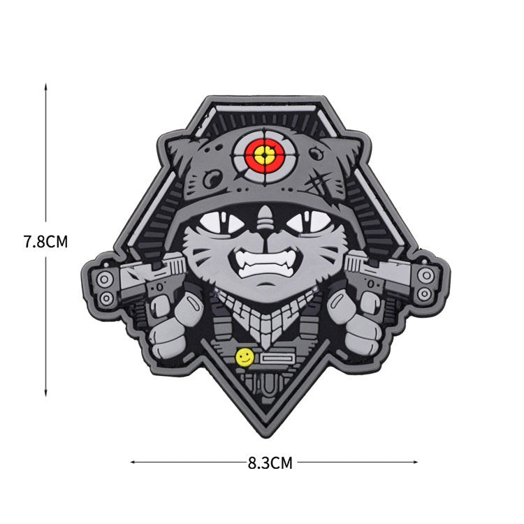 Parche tactical cat alemán glowing 8.3 X 7.8 CM