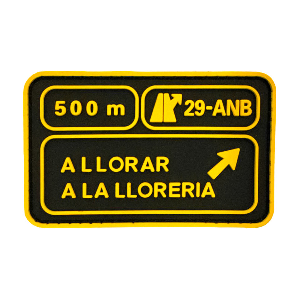 Parche a llorar a la lloreria Yellow Glowing 8x5cm