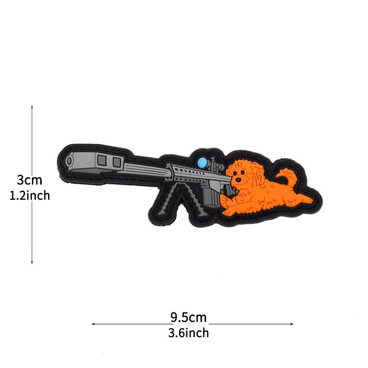 Parchr Perro francotirador calibre 50 9.5x3cm
