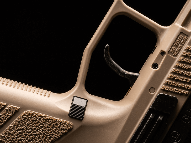 Pistola CO2 CZ P-09 Bitono FDE 492 fps cal 4.5mm BLOWBACK ASG DIABOLOS Y MUNICIONES