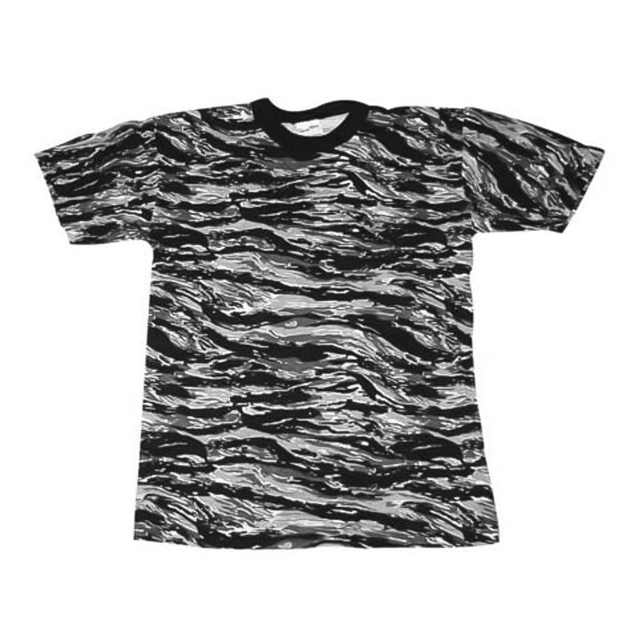 Playera Niño Tigre Blanco Camo