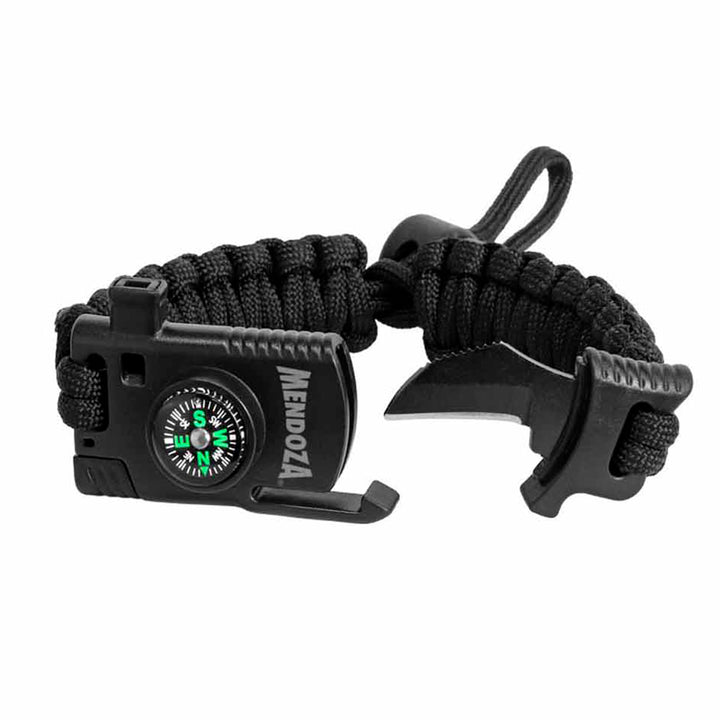 Pulsera Paracord Negra con Navaja