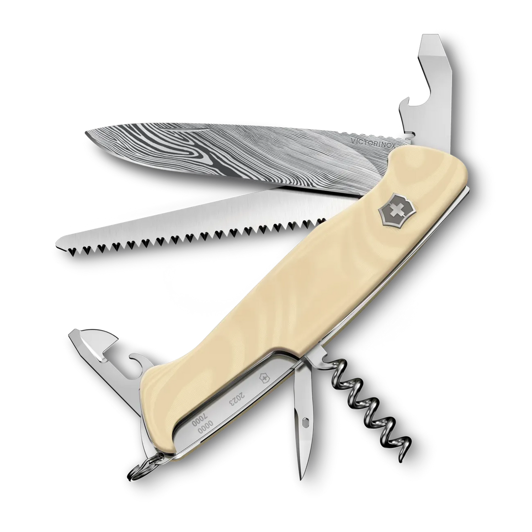 Navaja Suiza Ranger 55 Mic Damast Beige 7 usos Victorinox