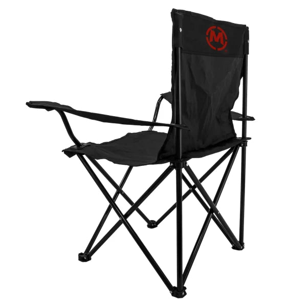 SILLA CAMPING PLEGABLE BLACK CON DESCANSO