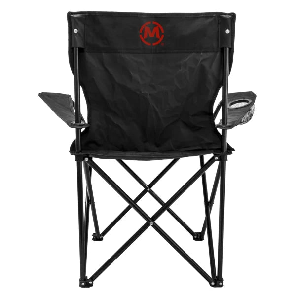 SILLA CAMPING PLEGABLE BLACK CON DESCANSO