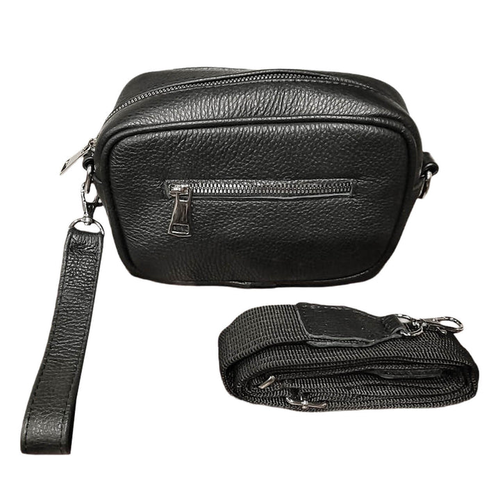 SOBAQUERA PIEL MINI flother NEGRO