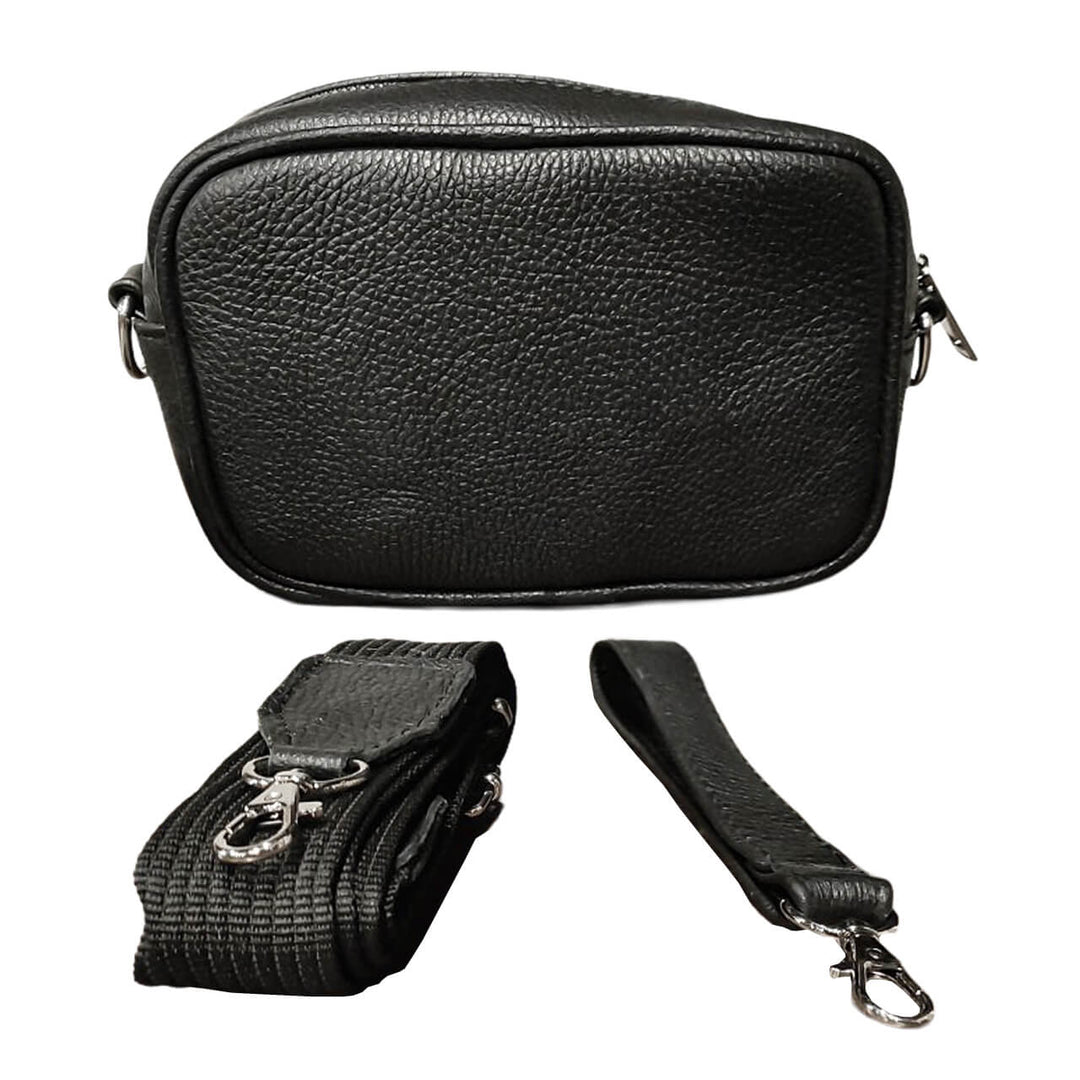 SOBAQUERA PIEL MINI flother NEGRO