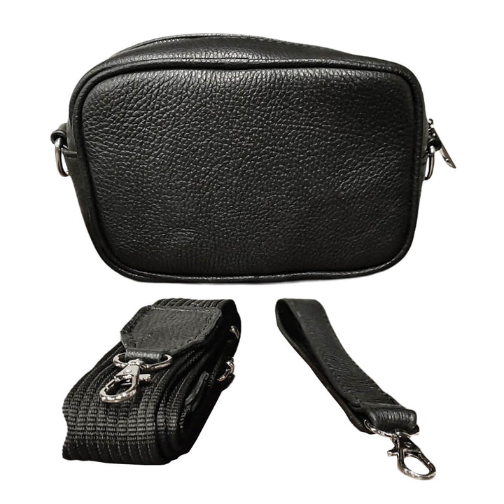 SOBAQUERA PIEL MINI flother NEGRO