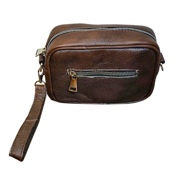 SOBAQUERA PIEL MINI flother TABACO