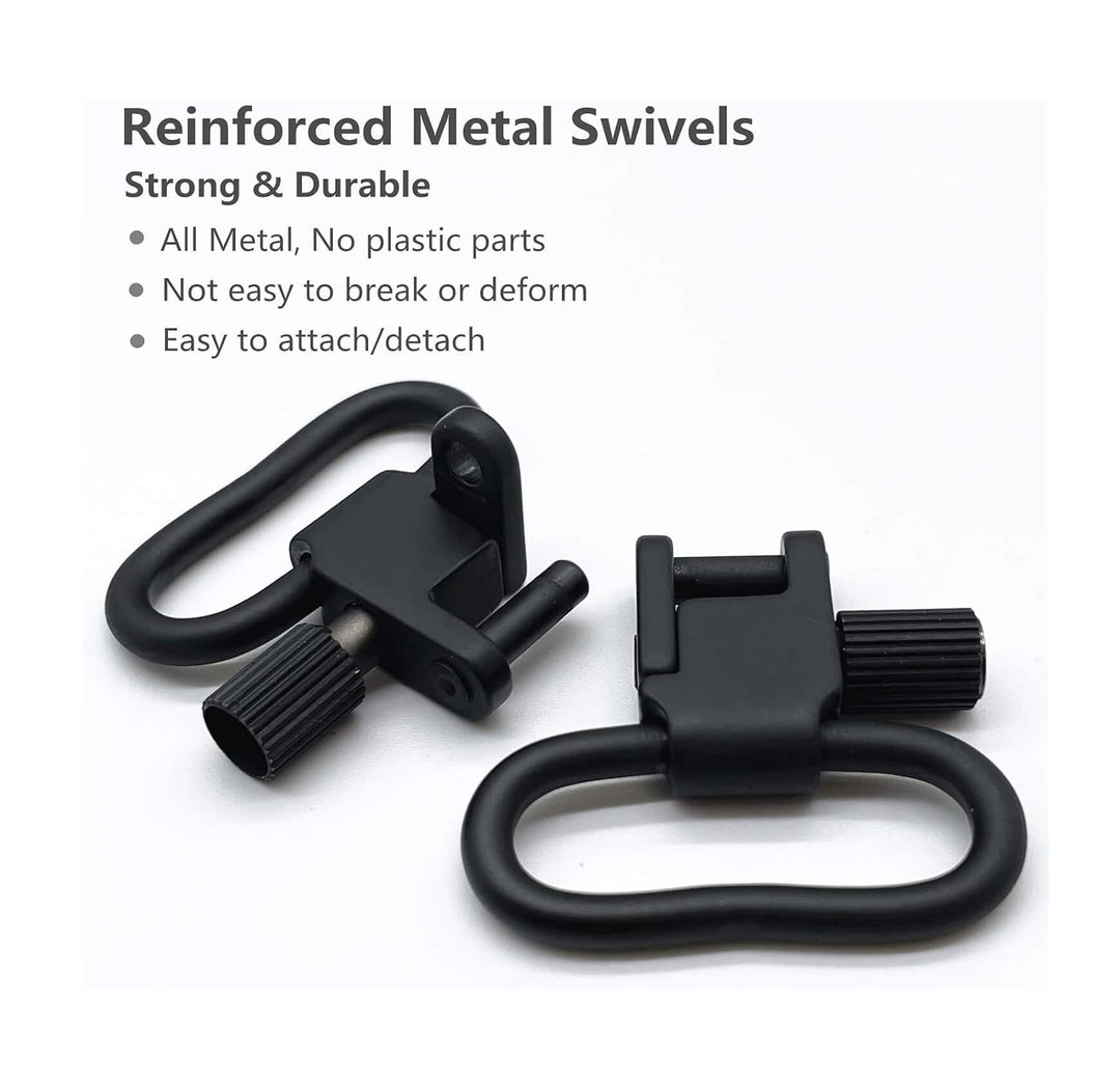 Set de anilletas y tornillos de fijación para correa de dos puntos de 1.5"