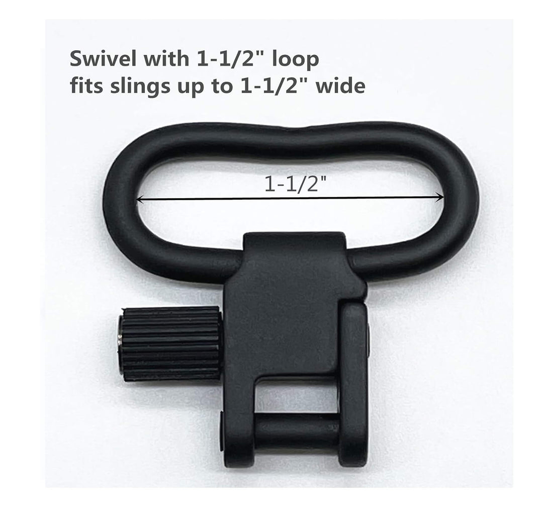 Set de anilletas y tornillos de fijación para correa de dos puntos de 1.5"