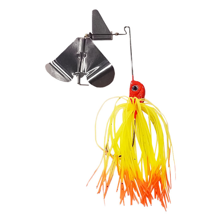 Spinner Bait Jigheads Spoon Silicone Skirt 16gr