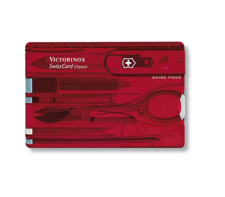 Swiss Card Classic, rojo transparente 10USOS
