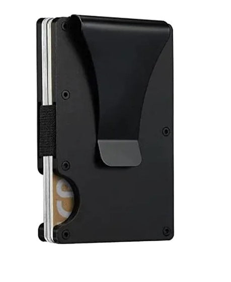 TARJETERO DE METAL CON CLIP NEGRO