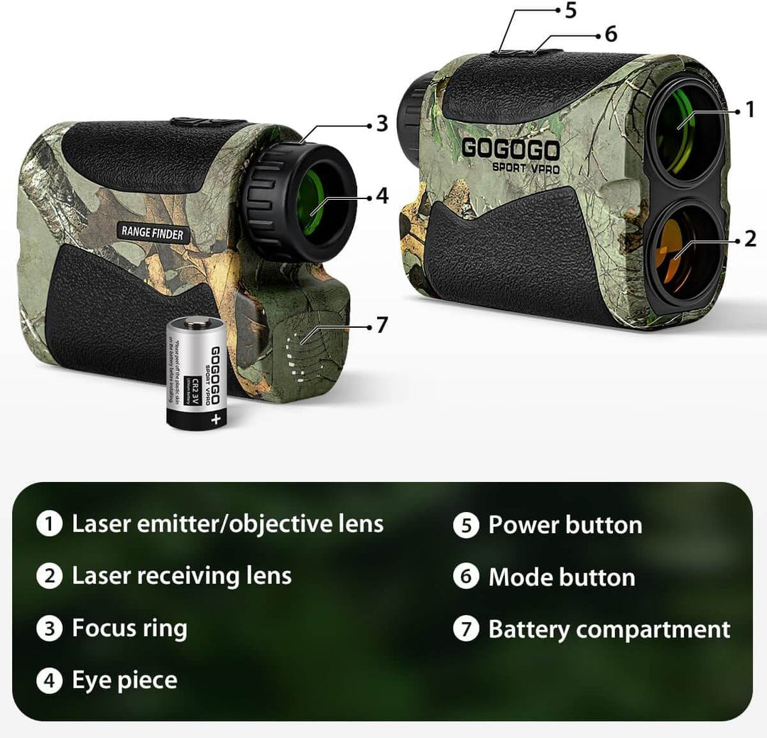 TELEMETRO GOGOGO CAMUFLAJE 900yd Vpro RANGEFINDER