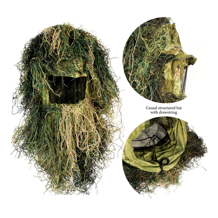 Traje Ghillie Suit Woodland Infantil Juvenil LARGE