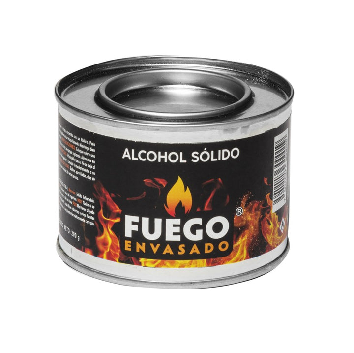 ALCOHOL SOLIDO LATA 200 gramos FUEGO ENVASADO