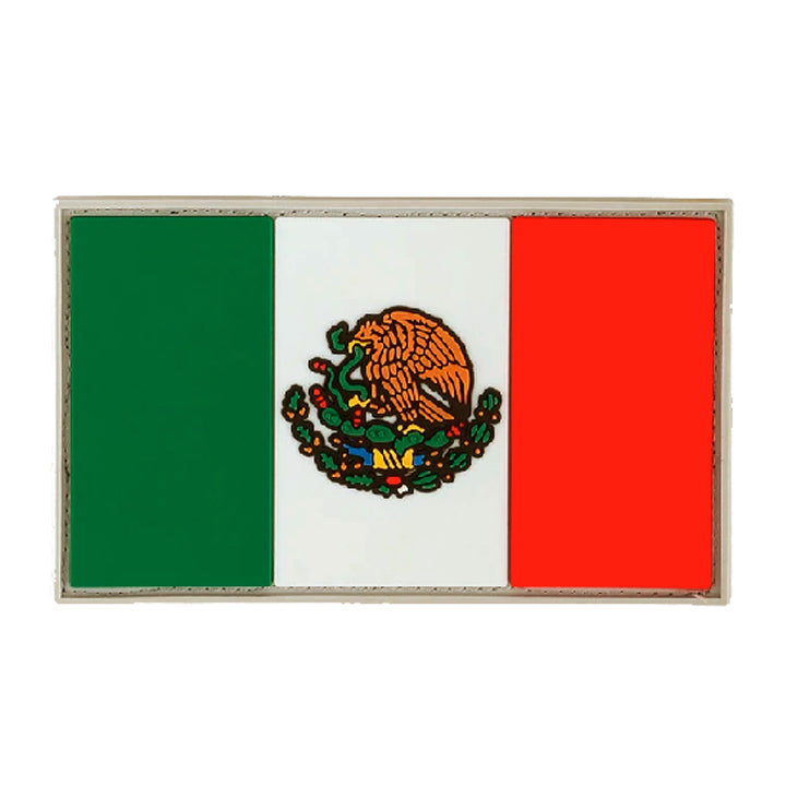 PARCHE BANDERA MEXICO PVC