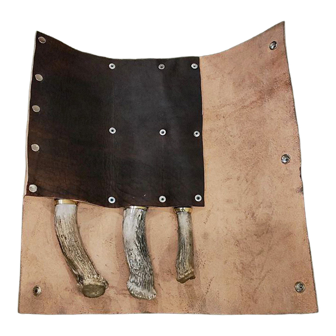 SET DE CUCHILLOS AJE PARRILLERO DE 3 PIEZAS (TRINCHETE, HACHA CUADRADA, CUCHILLO CHEF)