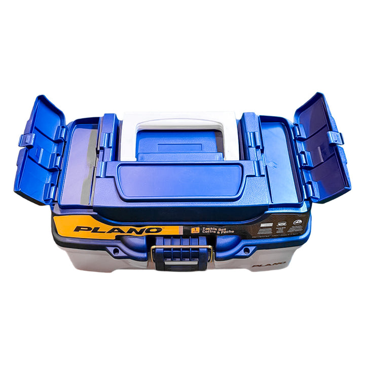 CAJA DE PESCA PLANO UNA REPISA  BLUE/WHITE
