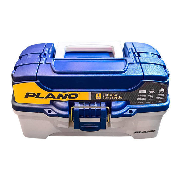 CAJA DE PESCA PLANO UNA REPISA  BLUE/WHITE