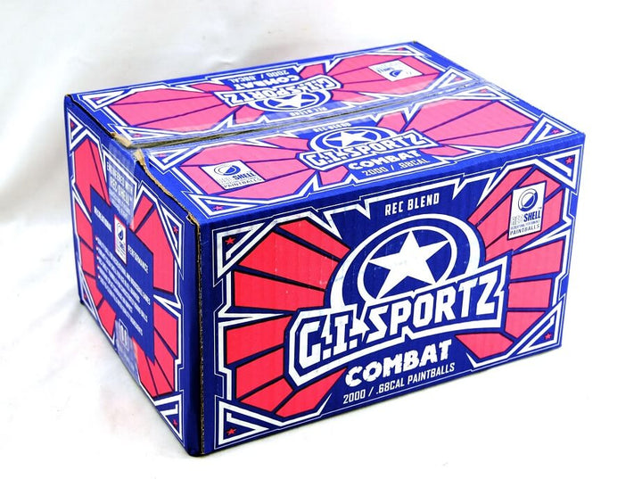 PINTURA GI SPORTZ COMBAT CAL .68 YELLOW FILL GREEN SHELL CAJA 2000