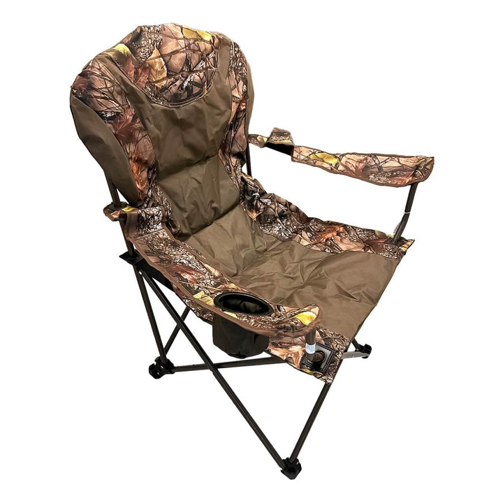 SILLA Deluxe Mega Plegable Reclinable Burly Tan Camo 350 lbs