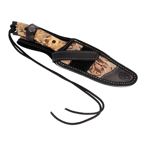 CUCHILLO MUELA Typhoon Camo MAD C/FIBRA CAMU CAFE 150mm TYPHOON-D