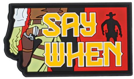 PARCHE say when 9 X 5CM