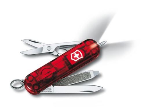 NAVAJA SIGNATURE LITE RED TRANSPARENT 7Funciones 58mm Victorinox