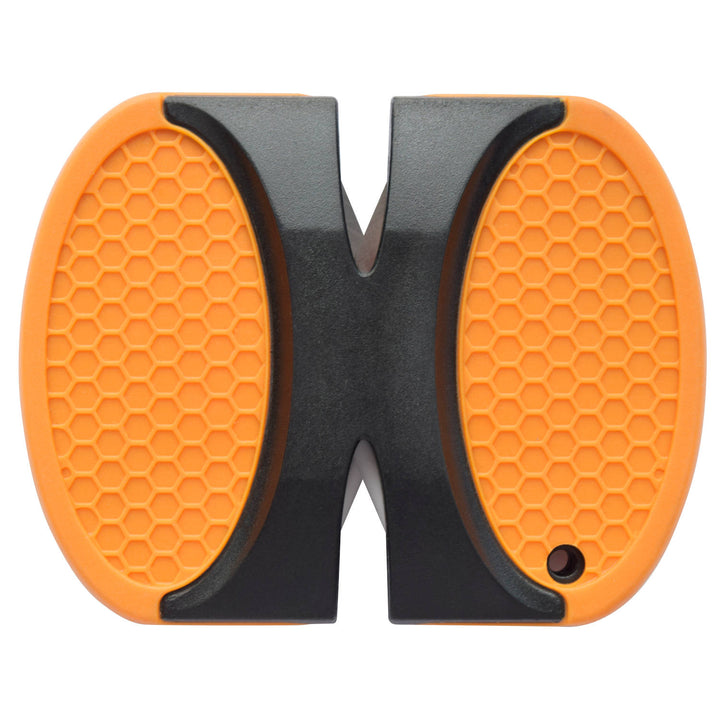Afilador para cuchillos/navajas naranja-negro