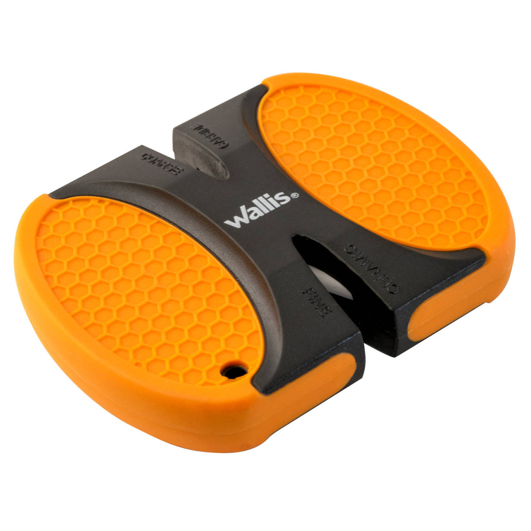 Afilador para cuchillos/navajas naranja-negro