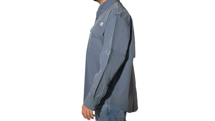 CAMISA FISIHING BLUE MANGA LARGA