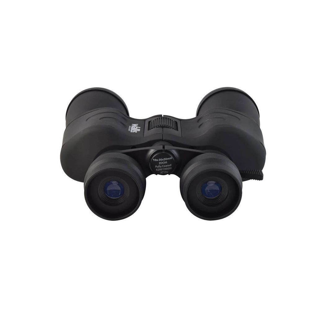 BINOCULAR ZOOM, 10X-30X X 50MM, NEGRO