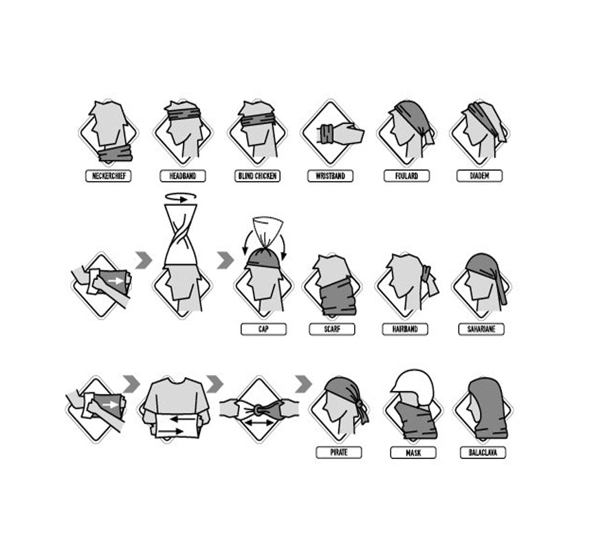 BUFF CUBRE CUELLO POLAR N-TRIBE BLACK DE MICROFIBRA