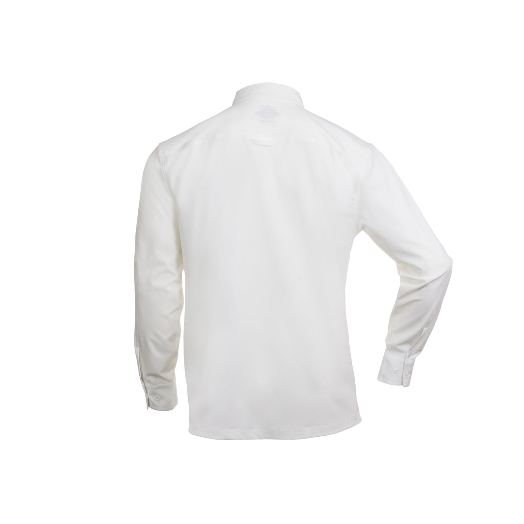 CAMISA NAVEGANTE ML BLANCA CON AZUL