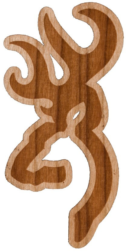 CALCOMANIA BROWNING WOOD BORDER BUCKMARK - El Viajero del Norte
